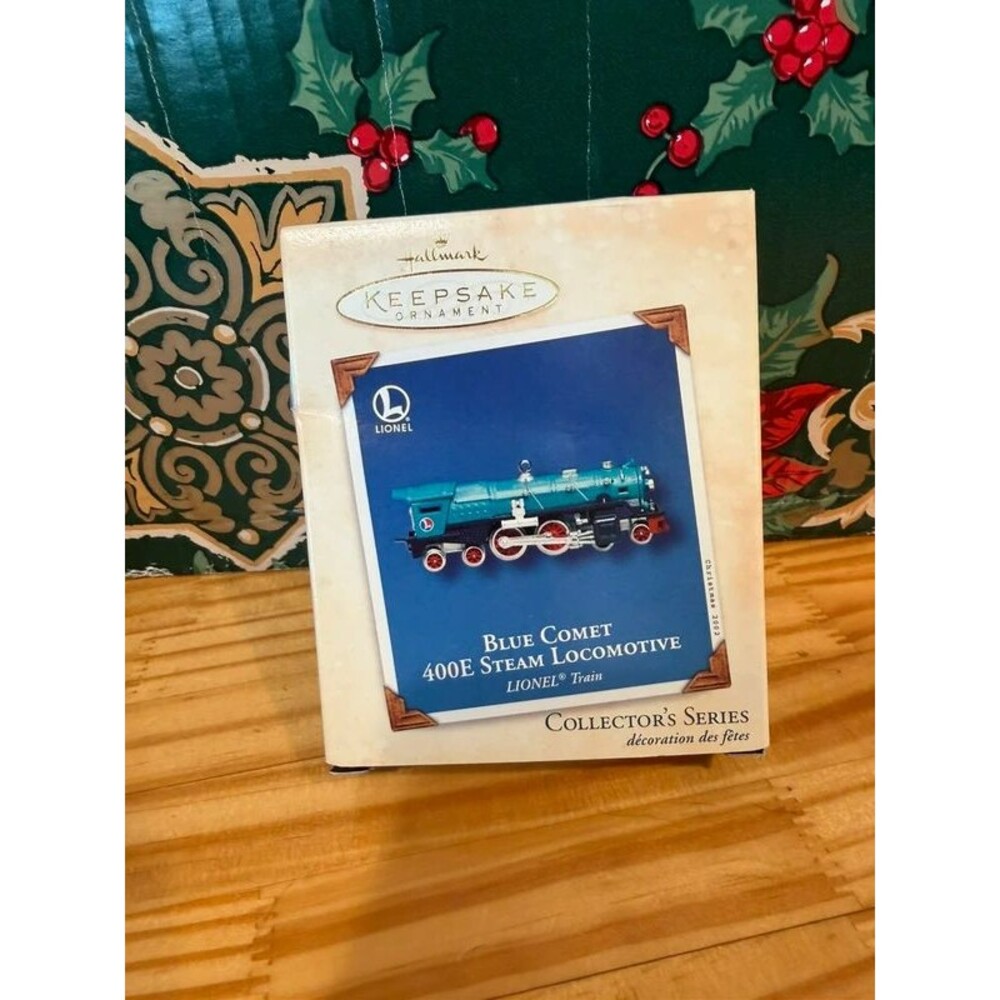 Hallmark 2002 Lionel Blue Comet 400E Steam Locomotive Ornament #7